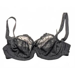 Curvy Kate UK 30DD Unlined Wired Black Bra EUC